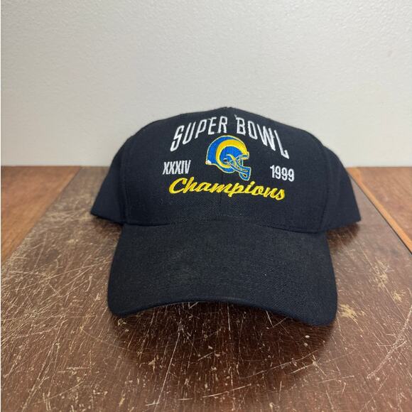 1999 Vintage St Louis Rams Football Super Bowl Champions‎ Hat Wool One Size - Picture 1 of 7